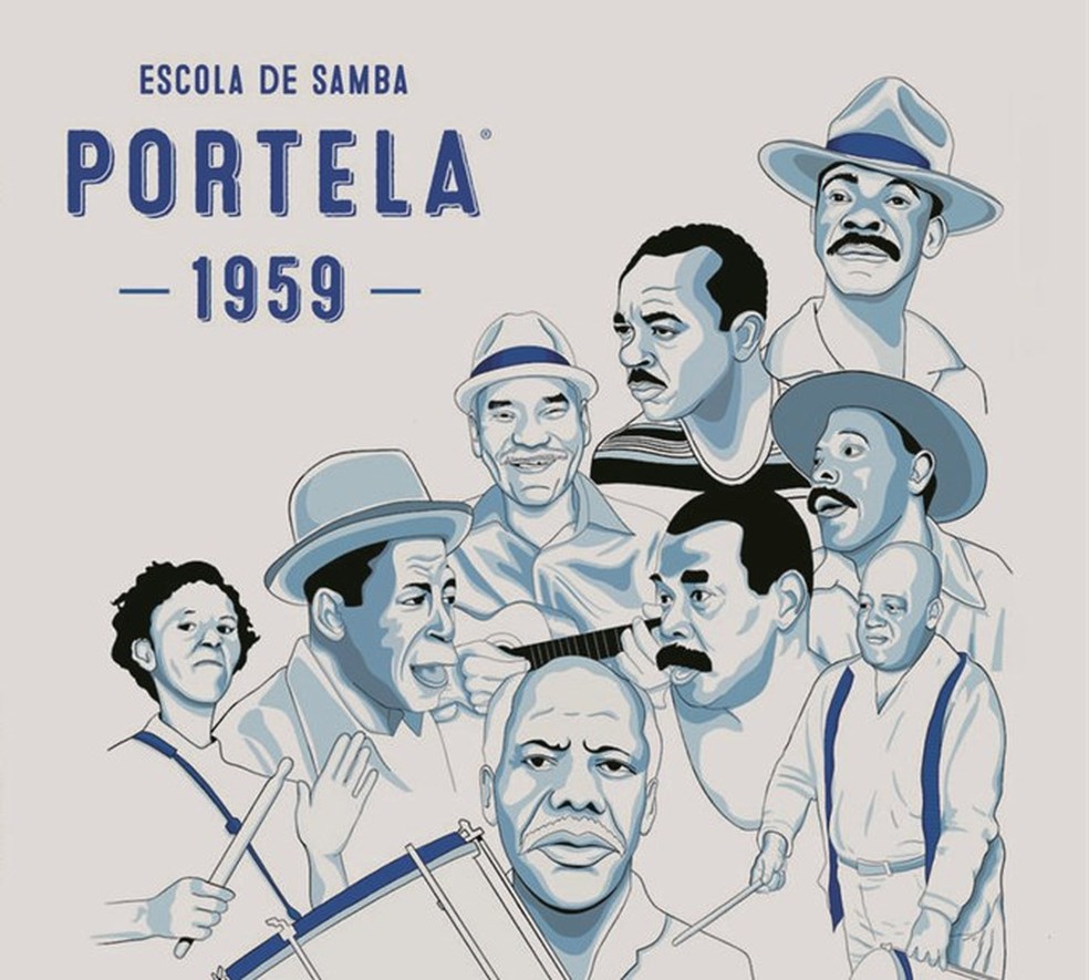 Capa do disco 'Escola de Samba Portela 1959'. — Foto: Divulgação