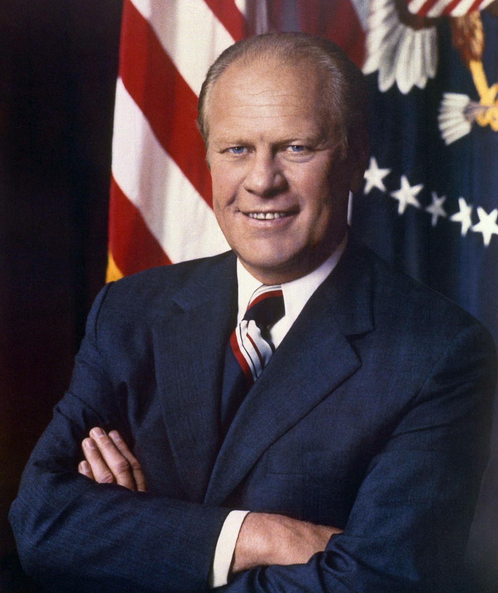 Gerald Ford, presidente dos EUA entre 1974 e 1977 — Foto: David Hume Kennerly/U.S. National Archives and Records Administration 