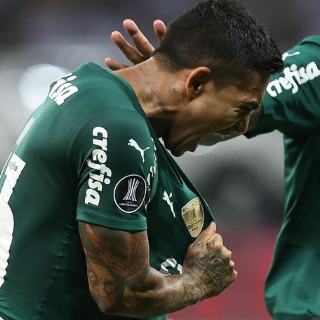Dudu, do Palmeiras, comemora gol da classificação à final da Libertadores (Foto: Reprodução: Instagram @7_dudu)
