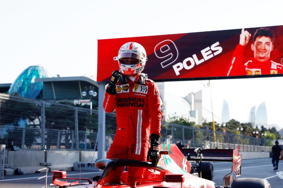 Gp Do Azerbaijao Leclerc Fatura Pole Em Sessao Marcada Por Batidas Formula 1 Ge