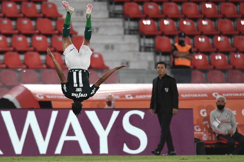 Gol Rony River Plate x Palmeiras — Foto: Staff Images/Conmebol