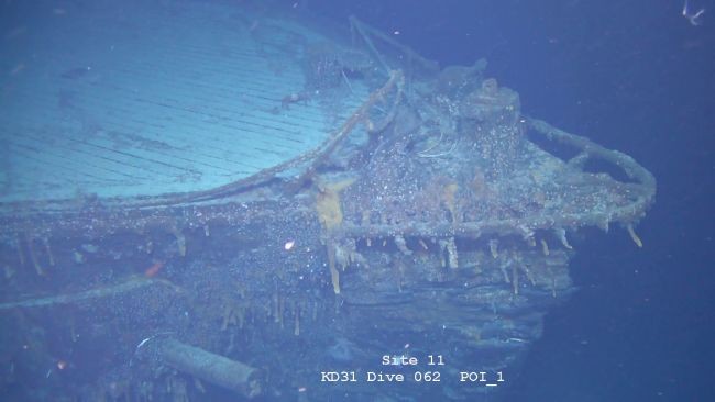 Navio alemão Scharnhorst, encontrado no fundo do Oceano Atlântico  (Foto: Falklands Maritime Heritage Trust)