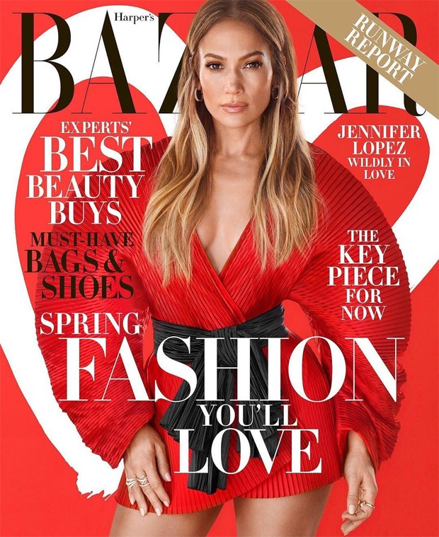 Jennifer Lopez é a capa de fevereiro da Harper's Bazaar (Foto: Reprodução / Instagram)