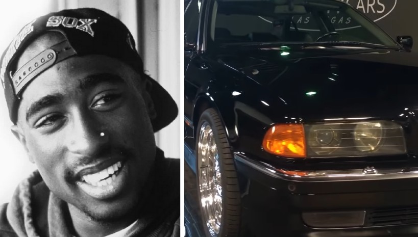 O carro no qual o rapper Tupac foi baleado em setembro de 1996 (Foto: Divulgação)