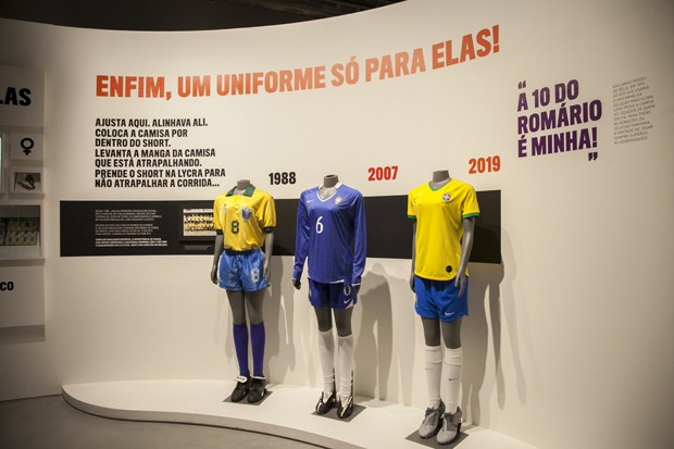 Exposição narra lutas e conquistas das mulheres no futebol feminino (Foto: Divulgação)