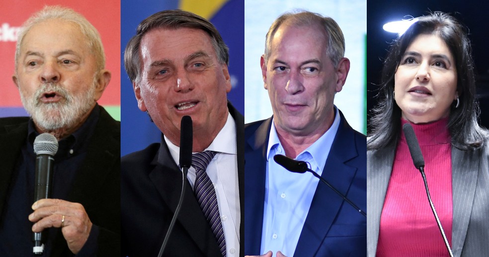 Candidatos à Presidência — Foto: Montagem g1