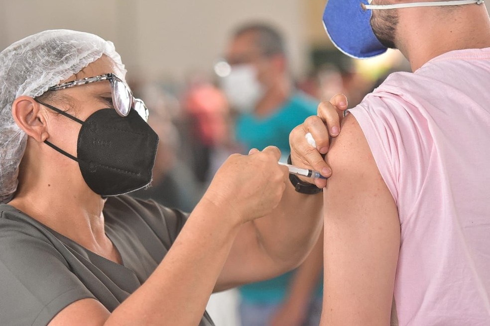 Vacinação contra a Covid-19 — Foto: Prefeitura de Caruaru/Divulgação