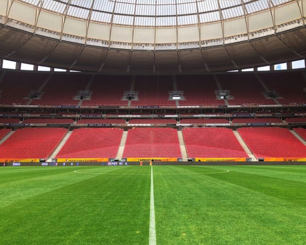 Estádio Mané Garrincha foi o palco da Supercopa do Brasil no início do ano, e o Flamengo foi o campeão — Foto: Reprodução
