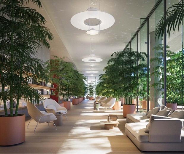 Condomínio de luxo projeto por Renzo Piano integra arquitetura à natureza (Foto: The Boundary / Divulgação)