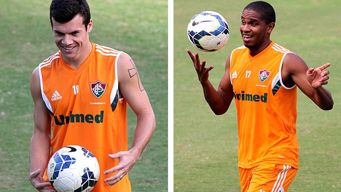 montagem - Wagner e valencia Fluminense (Foto: Fernando Cazaes / Photocamera)