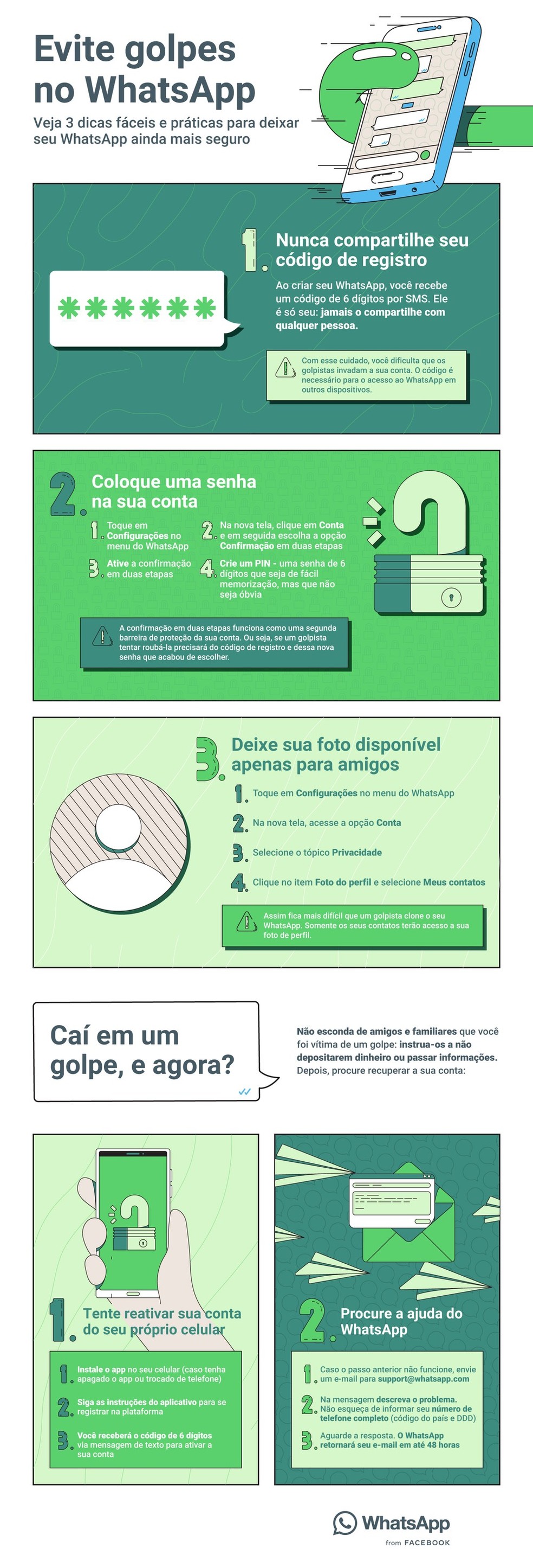 Dicas para evitar crimes pelo WhatsApp — Foto: Divulgação