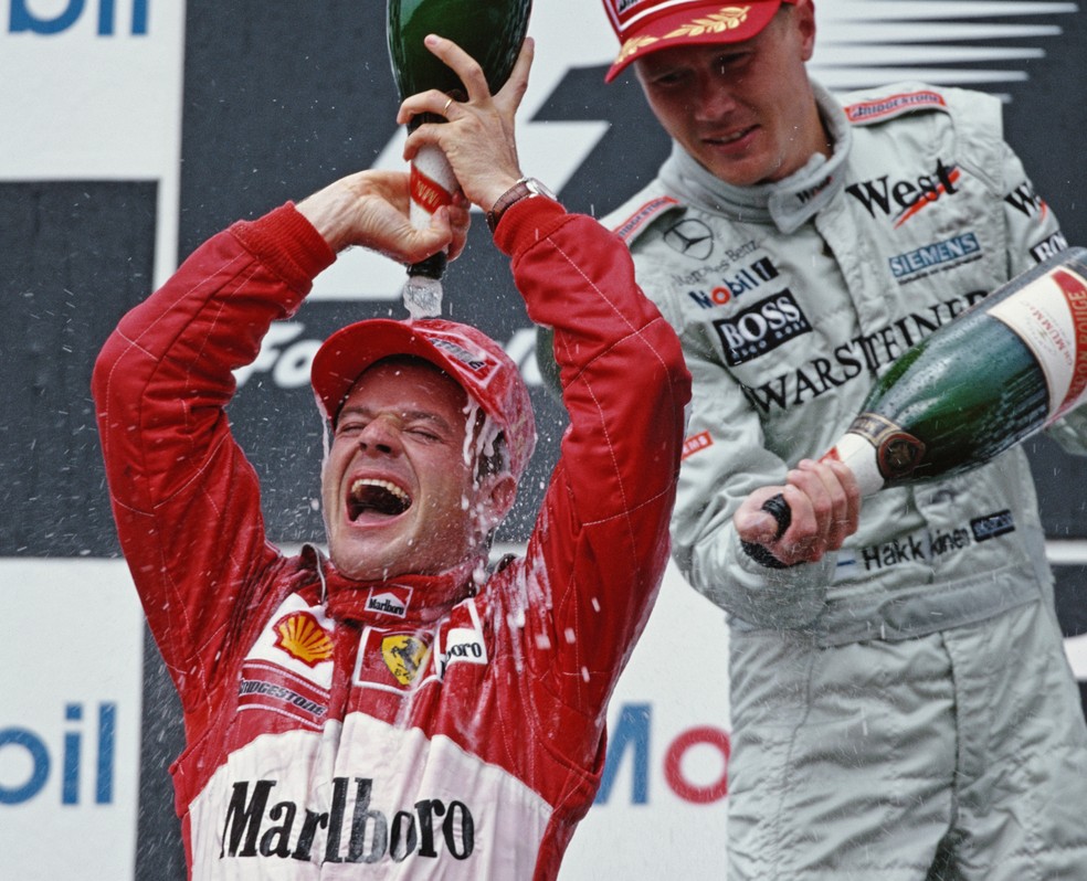Barrichello venceu primeira na Fórmula 1 há 20 anos; relembre volta a ...