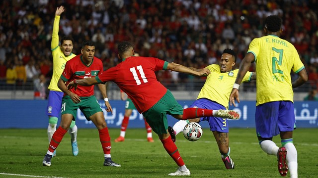 Gol de Sabiri em Marrocos x Brasil