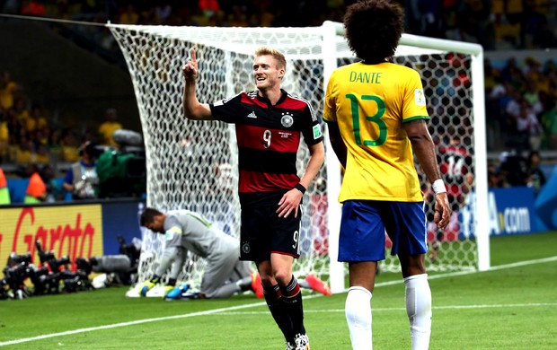 Andre Schuerrle comemoração jogo Brasil x Alemanha (Foto: André Durão / Globoesporte.com)