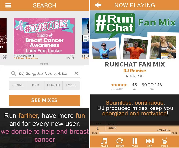 RockMyRun é um aplicativo para quem gosta de treinar e ouvir música (Foto: Divulgação)