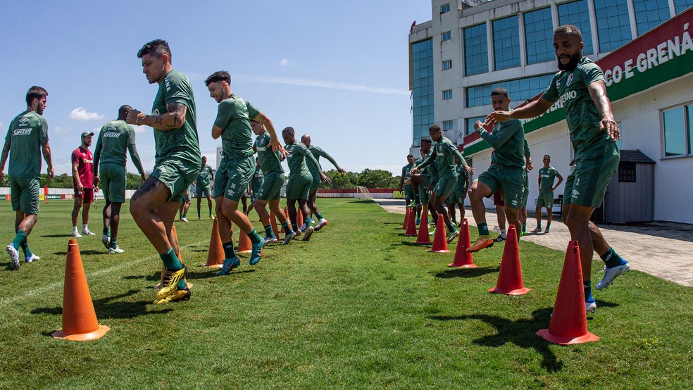 Fluminense treinou na manhã deste sábado — Foto: Marcelo Gonçalves/Fluminense