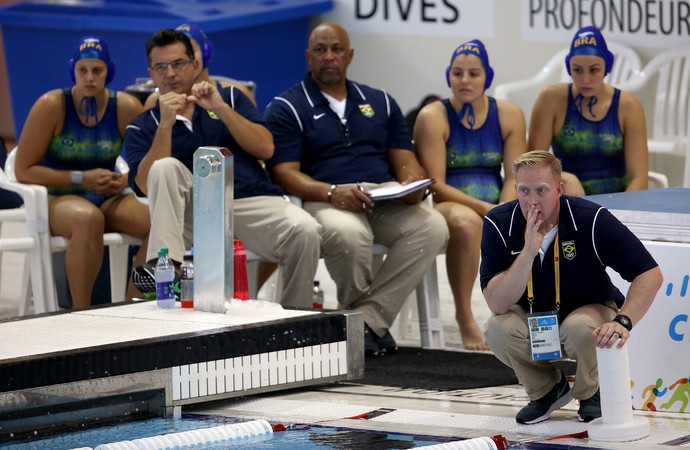Patrick Oaten Pat técnico, Canada x Brasil, polo aquatico feminino, Jogos Pan Americanos Toronto 2015 (Foto: Satiro Sodre/SSPress)