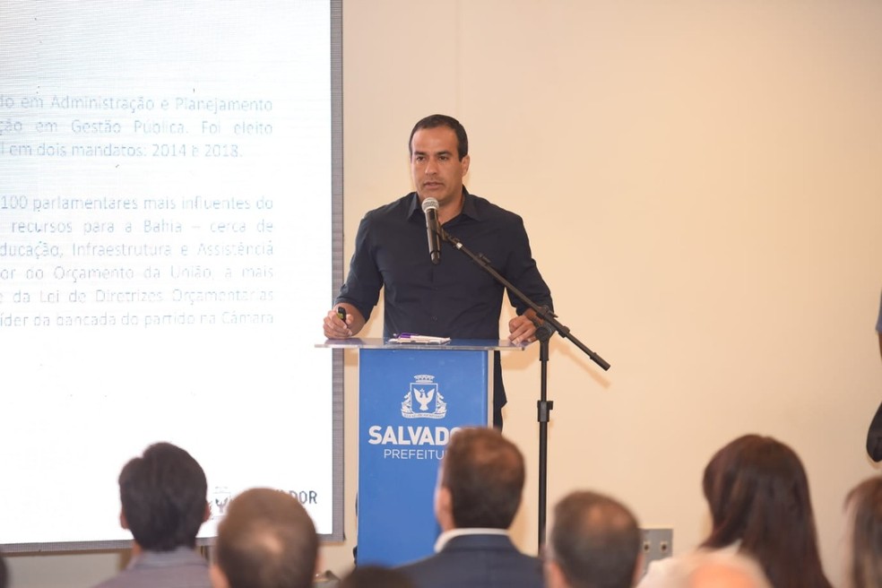 Prefeito de Salvador anuncia reforma administrativa e apresenta novos gestores — Foto: Valter Pontes/Secom