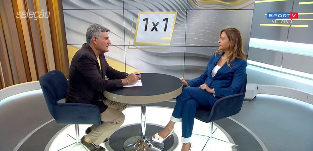 Leila revela diversas informações em quadro com Cléber Machado