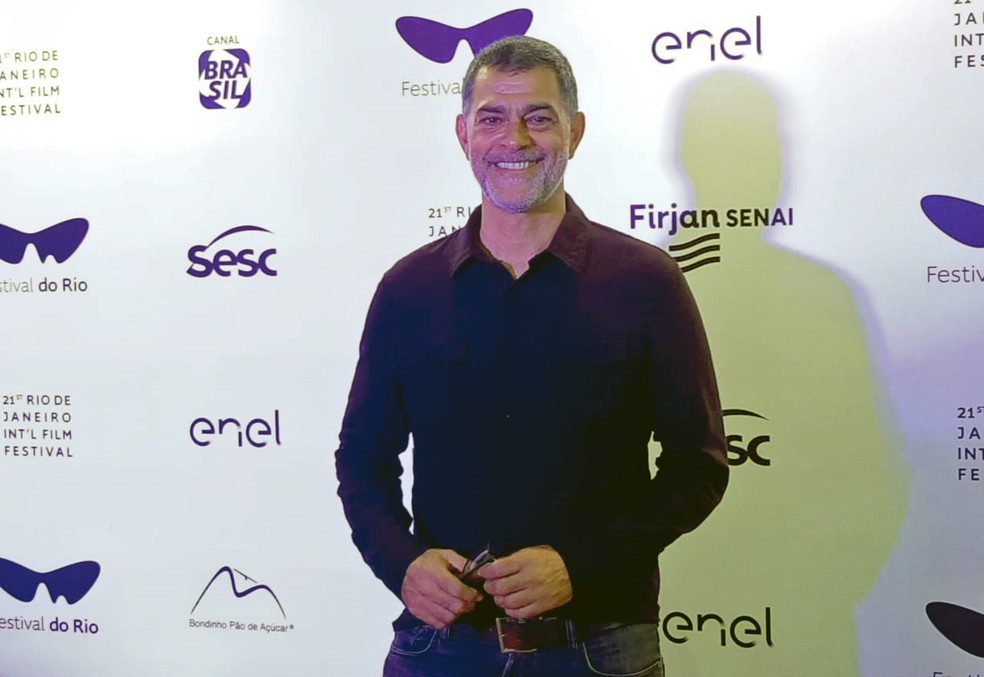 O ator Eduardo Moscovis participou da sessão de gala de "Veneza" no Festival do Rio — Foto: Célio Silva