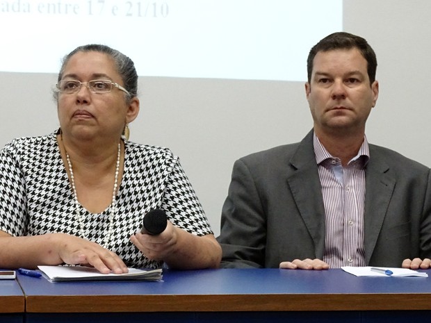 Presidente do Ibama, Suely Belizário, e superintendente do instituto em Belo Horizonte, Marcelo Belizário Campos (Foto: Pedro Ângelo/G1)