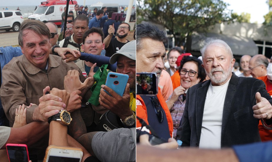 Bolsonaro e Lula na pré-campanha