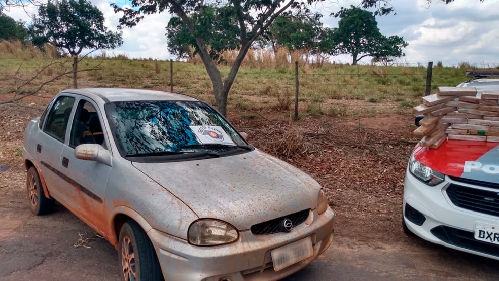 Carga de maconha foi apreendida em Pacaembu nesta quarta-feira (21) — Foto: Polícia Militar