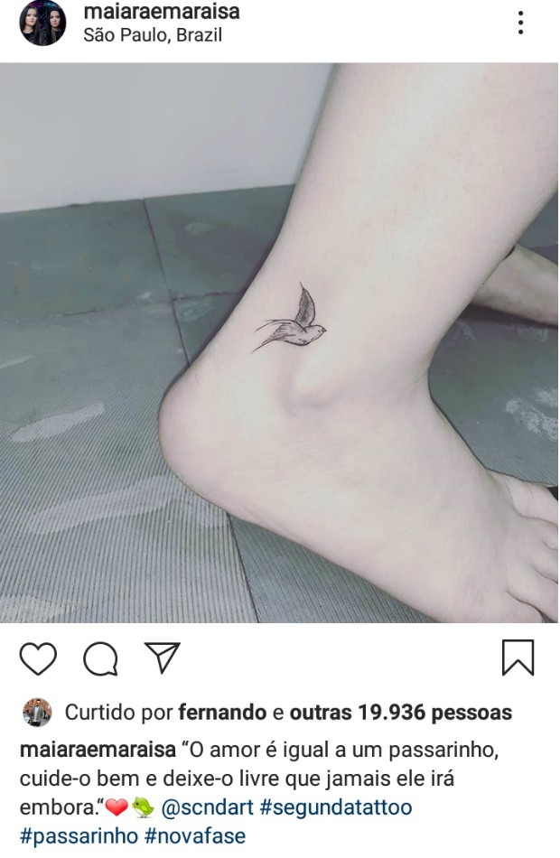 O que Maiara tem tatuado em seu dedo? Tatuagem chamou a atenção em novas  fotos