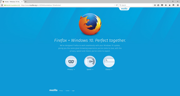 Firefox ganhou versão com melhorias para o Windows 10 (Foto: Divulgação/Mozilla)