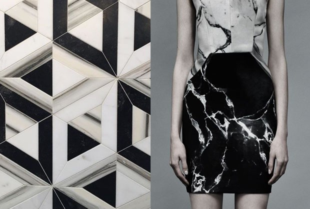 Isabela Giobbi: a elegância do mármore em preto e branco (Foto: Reprodução)
