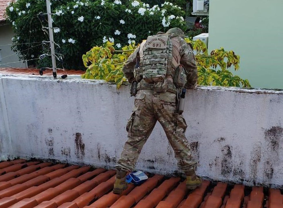 Opera&ccedil;&atilde;o da PF para desarticular organiza&ccedil;&atilde;o de tr&aacute;fico internacional de droga &eacute; realizada na Bahia e Goi&aacute;s. &mdash; Foto: PF / Divulga&ccedil;&atilde;o