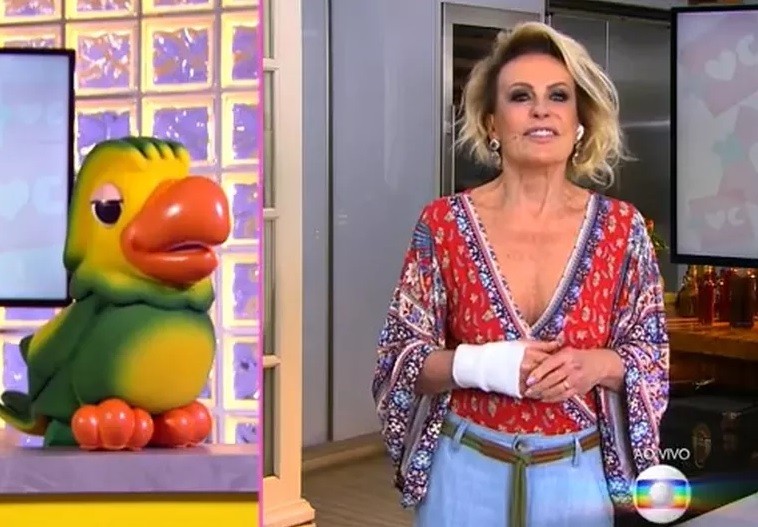Ana Maria Braga passa por cirurgia na mão direita (Foto: Reprodução/TV Globo)