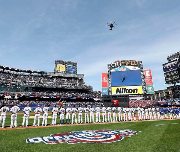 O estádio do New York Mets em dia de partida da equipe (Foto: Instagram)