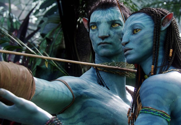 Sam Worthington e Zoe Saldana em cena de 'Avatar' (Foto: Reprodução)