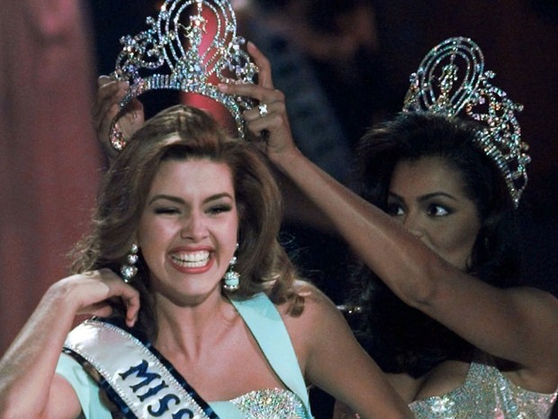 Alicia Machado foi eleita Miss Universo em 1996 (Foto: AP Photo/Eric Draper)