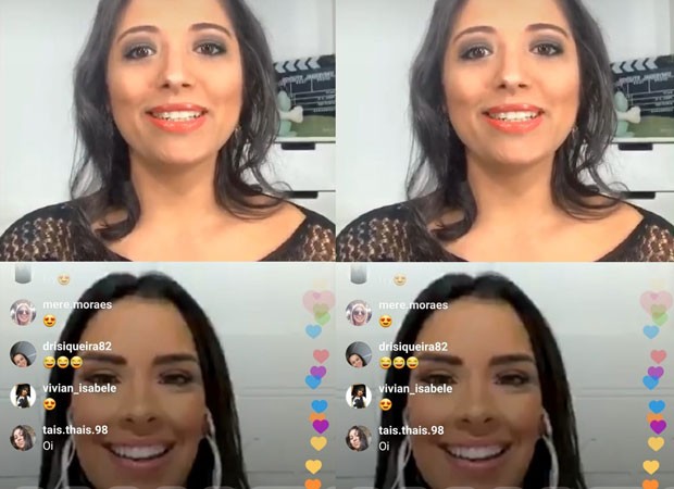 Ivy Moraes participa de live com a Quem (Foto: Reprodução/Instagram)