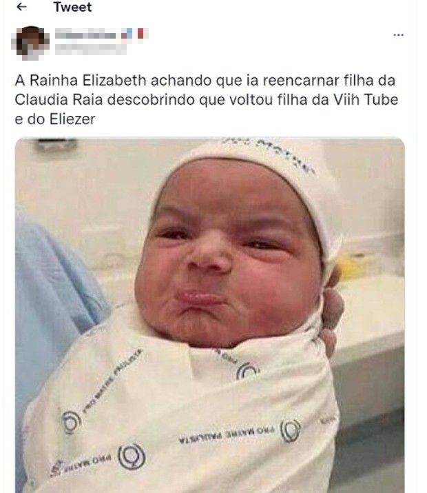 Memes sobre gravidez de Viih Tube e Eliezer (Foto: Reprodução/Twitter)