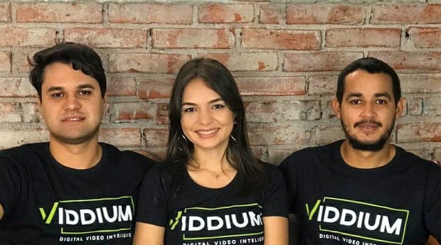 Os sócios da Viddium: Iuri Brito, Daniel Oliveira e Nayara Brito (Foto: Divulgação)