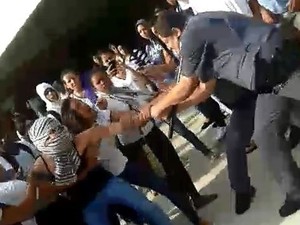 Confusão entre estudantes e policiais militares foi registrada em Marília (Foto: Divulgação)