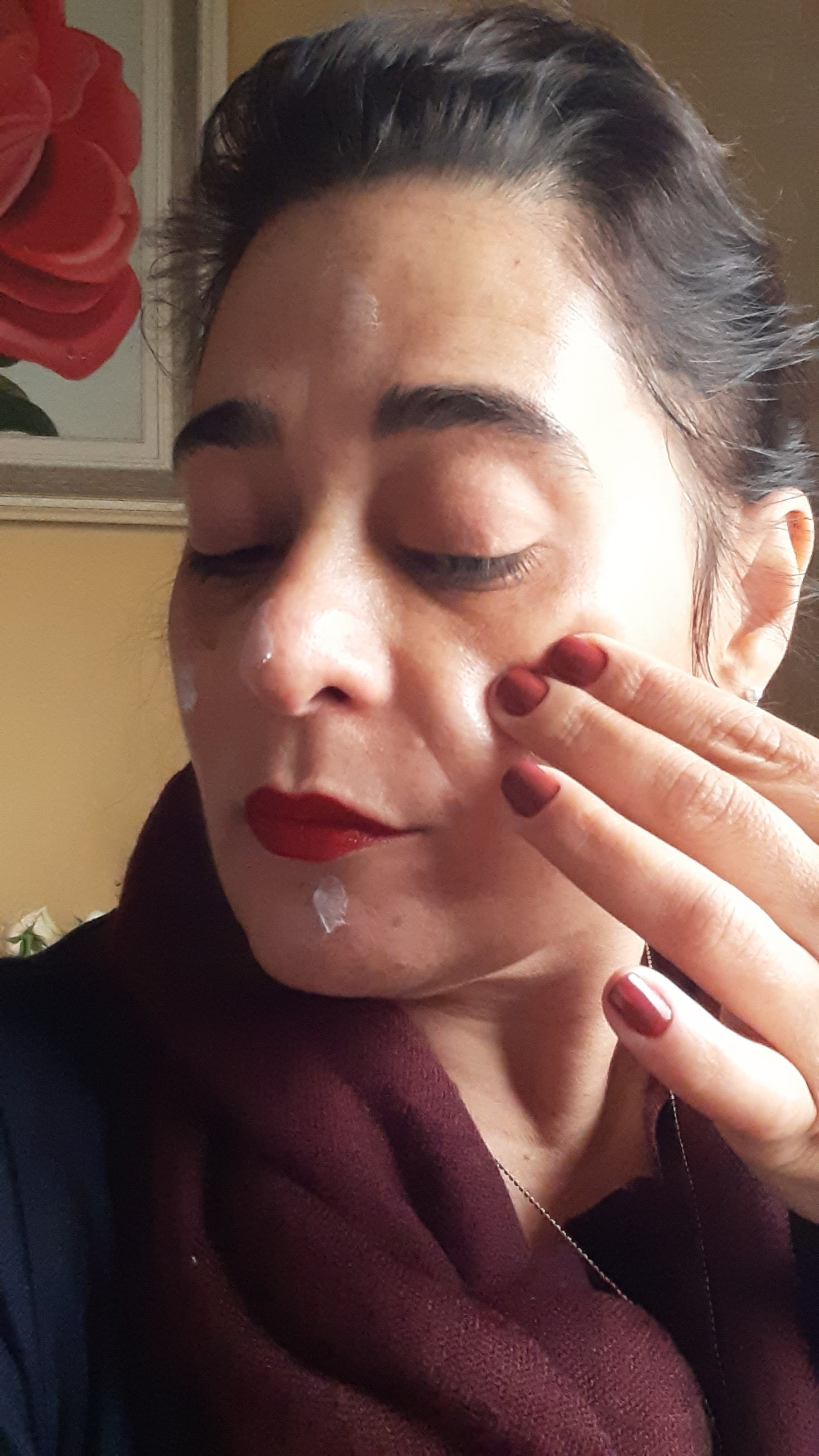 Debora resenha o Creme Facial Antissinais Dia Q10 Plus C, da Nivea (Foto: acervo pessoal)