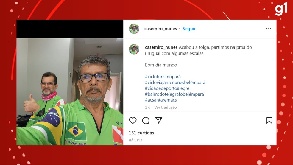 Ciclista do Pará morre atropelado por caminhão no RS enquanto seguia para o  Uruguai | Rio Grande do Sul | G1