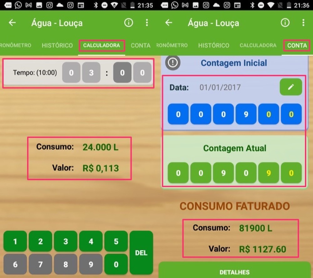Como calcular conta de luz e de água com o app Sustentabilizando ...
