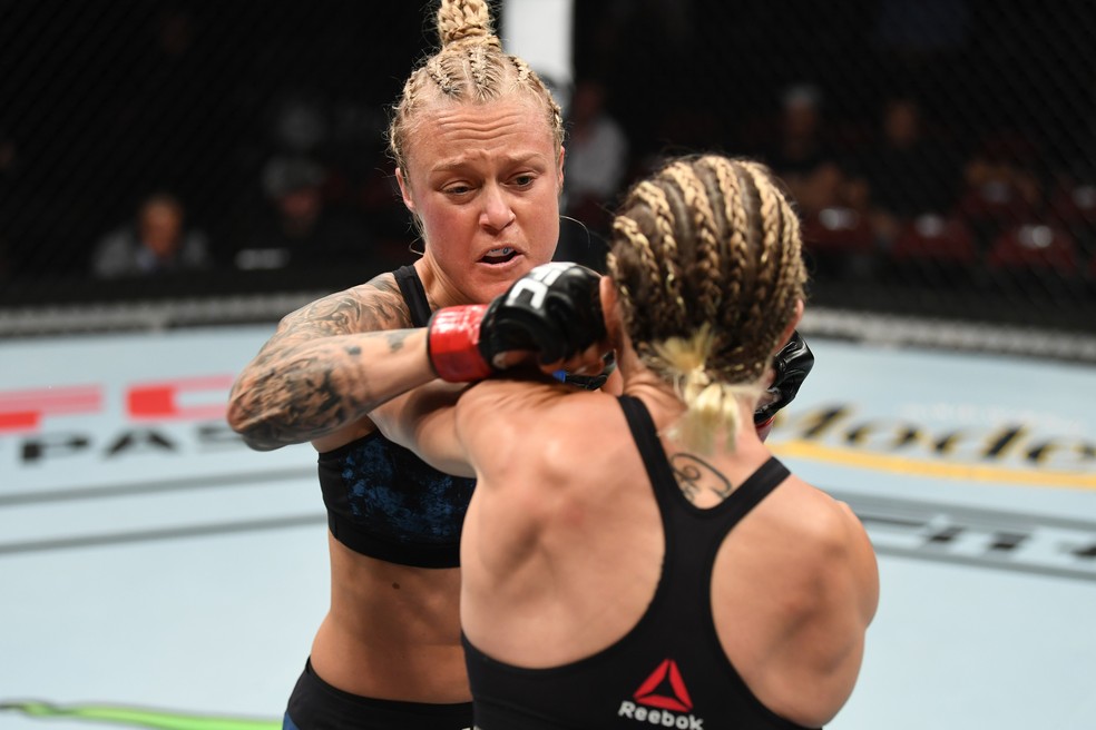 Miranda Granger venceu Hannah Goldy por decisÃ£o unÃ¢nime (triplo 30-27) â?? Foto: Getty Images