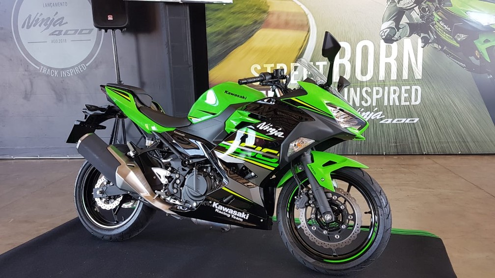 Kawasaki Ninja 400 tem quadro inspirado na esportiva H2 (Foto: Rafael Miotto/G1)