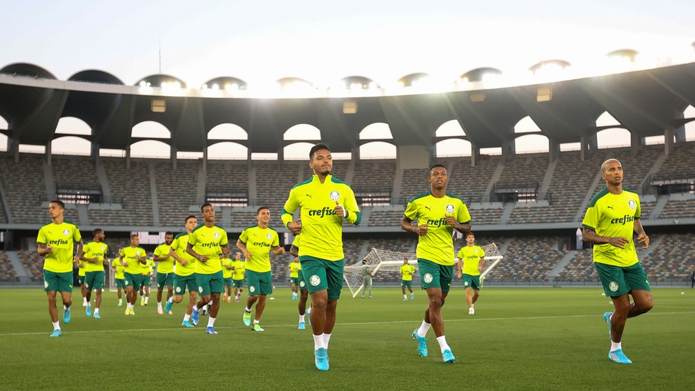 Treino do Palmeiras em Abu Dhabi — Foto: Fabio Menotti/Ag. Palmeiras
