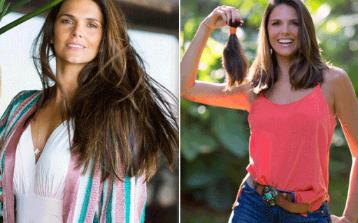 Daniella Sarahyba chega aos 36 anos e corta cabelão que tinha desde os 10
