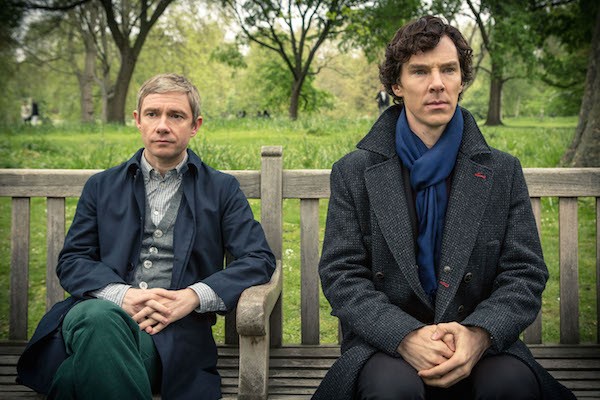 Benedict Cumberbatch e Martin Freeman em cena de 'Sherlock' (Foto: Reprodução)