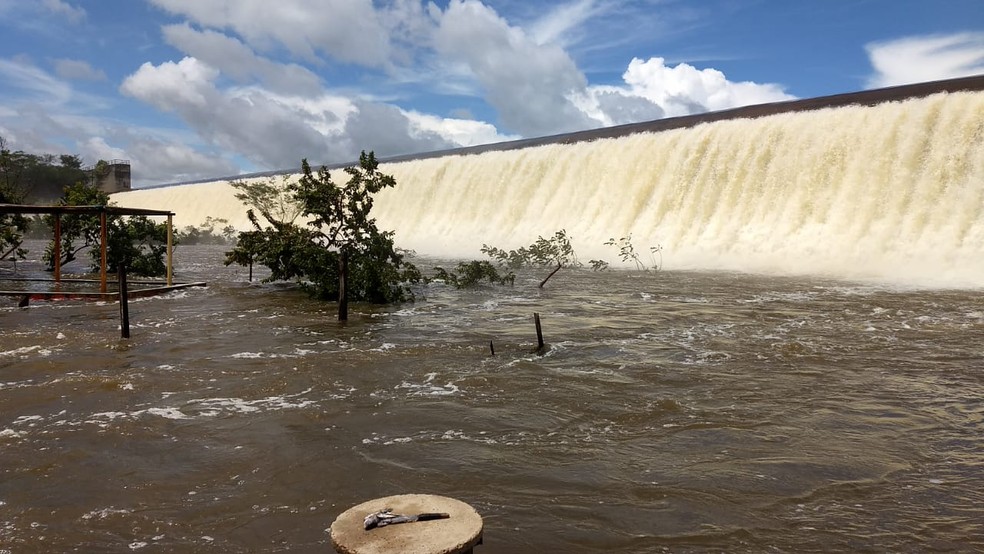 Barragem Mesa de Pedra, Valença do Piauí. — Foto: Renan Nunes/ Rede Clube 