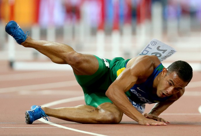 João Vitor de Oliveira 110m com barreiras Mundial (Foto: GloboEsporte.com)