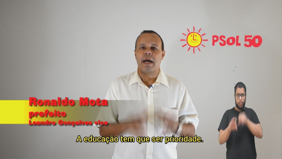 Programa eleitoral de Ronaldo Mota (PSOL) — Foto: Reprodução
